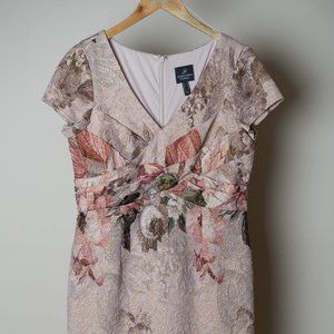 Adrianna Papell Sheath Style Floral Dress
